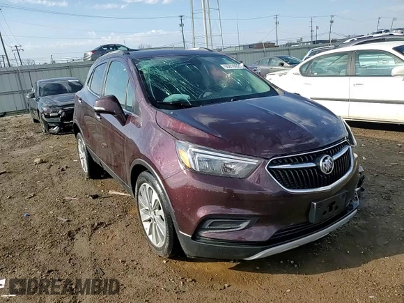 2017 Buick Encore Preferred with VIN KL4CJASB6HB216783, listed as a Copart auction lot 50818625 with 117,366 mi miles and Salvage title. Bid and sale history available at DreamBid. Image 14.