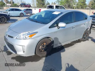 2013 Toyota Prius One with VIN JTDKN3DU6D5687163, listed as a IAAI auction lot 42034445 with 354,736 mi miles. Bid and sale history available at carsss.com. Image 2.