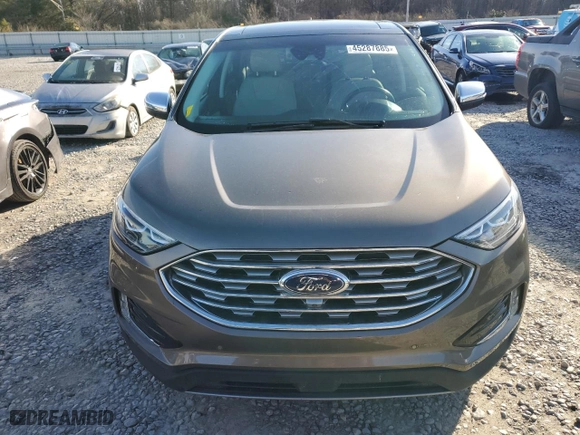 2019 Ford Edge Titanium with VIN 2FMPK3K90KBC37509, listed as a Copart auction lot 45287885 with 82,622 mi miles and Salvage Title. Bid and sale history available at carsss.com. Image 5.