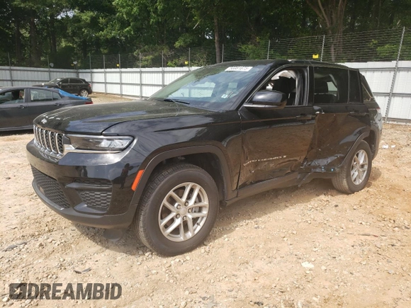 2023 Jeep Grand Cherokee Laredo with VIN 1C4RJGAG0PC534682, listed as a Copart auction lot 56981675 with 16,749 mi miles and Salvage title. Bid and sale history available at DreamBid. Image 1.