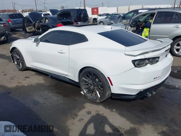 2023 Chevrolet Camaro ZL1 with VIN 1G1FK1R62P0139261, listed as a IAAI auction lot 41677195 with 4,161 mi miles and . Bid and sale history available at DreamBid. Image 3.
