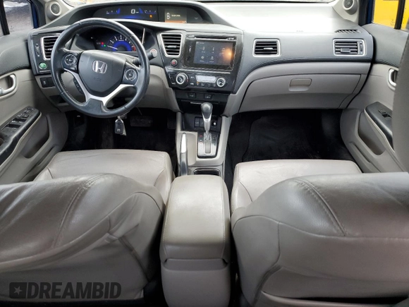 2015 Honda Civic EX-L with VIN 2HGFB2F90FH526463, listed as a Copart auction lot 52945805 with 138,646 mi miles and Salvage Title. Bid and sale history available at carsss.com. Image 8.