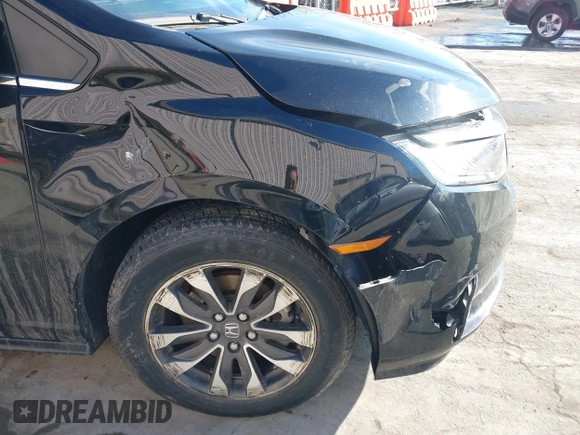2024 Honda Odyssey EX-L with VIN 5FNRL6H68RB018609, listed as a IAAI auction lot 41660751 with 15,439 mi miles and . Bid and sale history available at DreamBid. Image 17.