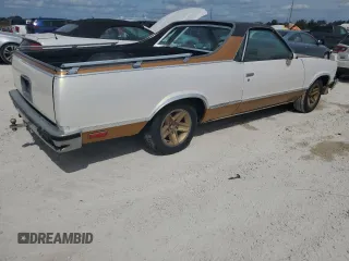 1978 Chevrolet El Camino z VIN 1W80L8Z444623, wystawiony jako Copart lot #76858374 z przebiegiem Nie podano mil oraz Szkoda całkowita • Salvage title. Historia ofert i sprzedaży dostępna na DreamBid. Obrazek 3.