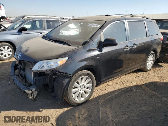 2016 Toyota Sienna LE with VIN 5TDJK3DC3GS129636, listed as a Copart auction lot 75938494 with 137,348 mi miles and Salvage Title. Bid and sale history available at carsss.com. Image 1.