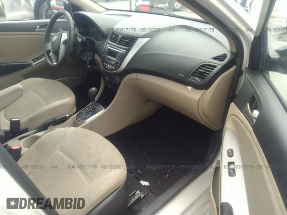 2016 Hyundai Accent SE with VIN KMHCT4AE3GU137129, listed as a IAAI auction lot 41695820 with 43,367 mi miles and . Bid and sale history available at DreamBid. Image 5.