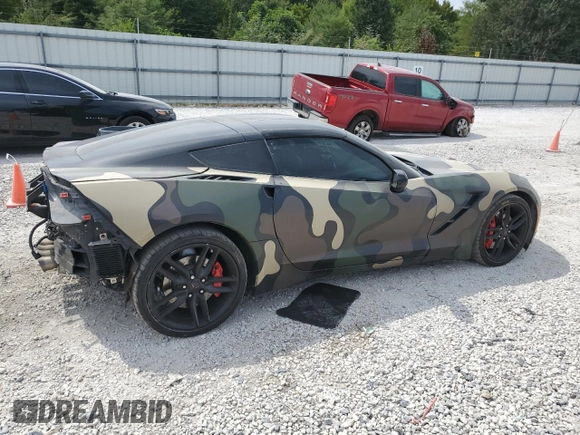 2016 Chevrolet Corvette Z51 2LT z VIN 1G1YK2D75G5108670, wystawiony jako Copart lot #66790664 z przebiegiem 95 642 mil mil oraz Szkoda całkowita • Salvage title. Historia ofert i sprzedaży dostępna na DreamBid. Obrazek 3.