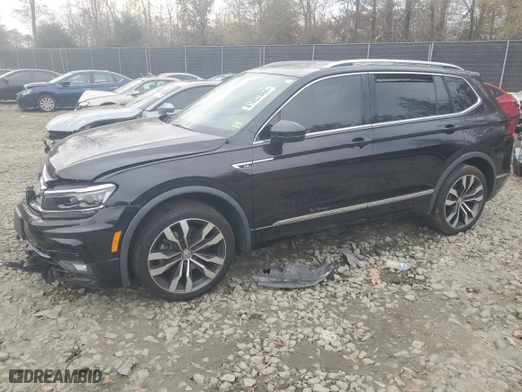 2020 Volkswagen Tiguan SEL Premium R-Line with VIN 3VV4B7AX3LM064598, listed as a Copart auction lot 81457484 with 0 mi miles and Salvage Title. Bid and sale history available at carsss.com. Image 1.