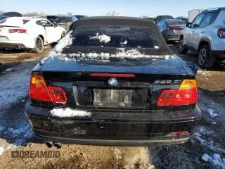 2002 BMW 3 Series 325Ci with VIN WBABS33432JY42568, listed as a Copart auction lot 46232065 with 91,310 mi miles and Salvage Title. Bid and sale history available at carsss.com. Image 6.