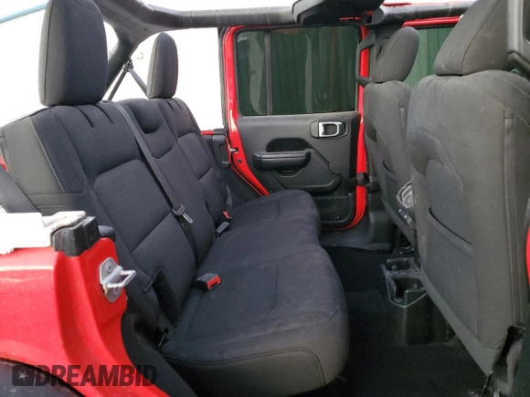 2021 Jeep Wrangler Unlimited Sport S with VIN 1C4HJXDN7MW544741, listed as a Copart auction lot 81781204 with 78,481 mi miles and Non repairable. Bid and sale history available at DreamBid. Image 10.