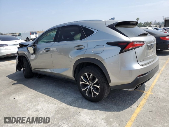 2017 Lexus NX 200t with VIN JTJYARBZ9H2068701, listed as a Copart auction lot 60576355 with 103,327 mi miles and Salvage title. Bid and sale history available at DreamBid. Image 2.
