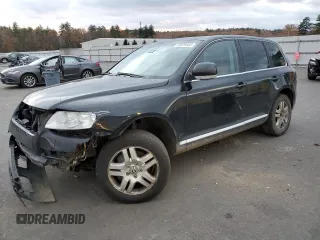 2005 Volkswagen Touareg 4.2L V8 with VIN WVGZM77L25D083530, listed as a Copart auction lot 75879363 with 191,444 mi miles and Salvage Title. Bid and sale history available at DreamBid. Image 1.