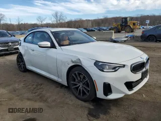 2024 BMW 2 Series 230i xDrive with VIN 3MW33CM05R8E02208, listed as a Copart auction lot 80850784 with 10,282 mi miles and Salvage title. Bid and sale history available at DreamBid. Image 4.