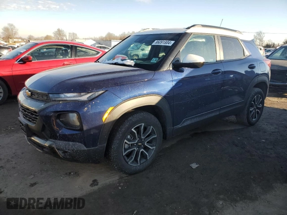 2023 Chevrolet TrailBlazer ACTIV with VIN KL79MSSL0PB085495, listed as a Copart auction lot 86091804 with 16,185 mi miles and Salvage Title. Bid and sale history available at DreamBid. Image 1.