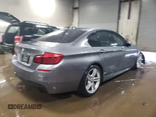 2014 BMW 5 Series 535i with VIN WBA5B1C52ED476681, listed as a Copart auction lot 47483375 with 136,611 mi miles and Salvage Title. Bid and sale history available at carsss.com. Image 3.