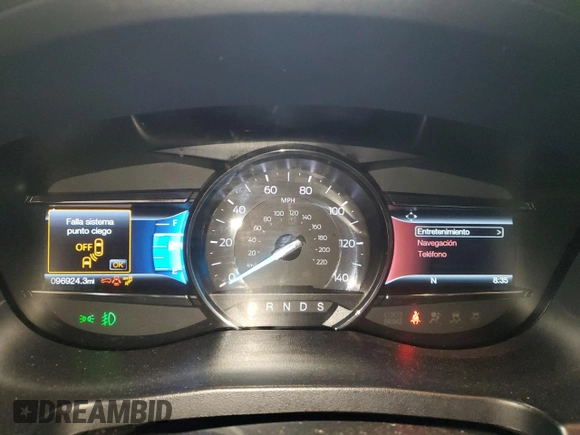 2017 Ford Explorer XLT with VIN 1FM5K8D80HGD76033, listed as a Copart auction lot 49769835 with 96,924 mi miles and Salvage Title. Bid and sale history available at DreamBid. Image 9.