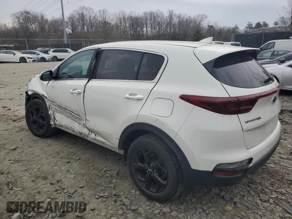 2020 Kia Sportage LX with VIN KNDPM3AC0L7824136, listed as a Copart auction lot 46140475 with 29,750 mi miles and Salvage Title. Bid and sale history available at carsss.com. Image 2.