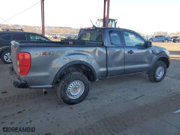 2021 Ford Ranger XL with VIN 1FTER1FH6MLD18854, listed as a Copart auction lot 43165455 with 125,089 mi miles and Salvage Title. Bid and sale history available at carsss.com. Image 3.