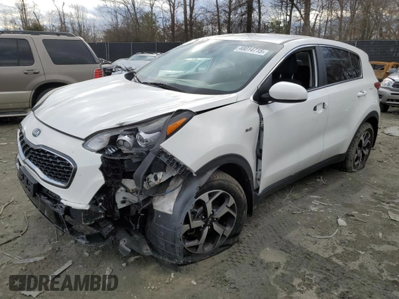 2020 Kia Sportage LX with VIN KNDPMCAC1L7811850, listed as a Copart auction lot 48014715 with 88,267 mi miles and Salvage Title. Bid and sale history available at carsss.com. Image 1.