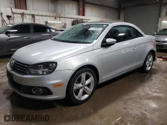 2012 Volkswagen Eos Lux with VIN WVWFW7AH8CV000549, listed as a Copart auction lot 81134064 with 47,432 mi miles and Salvage Title. Bid and sale history available at DreamBid. Image 1.
