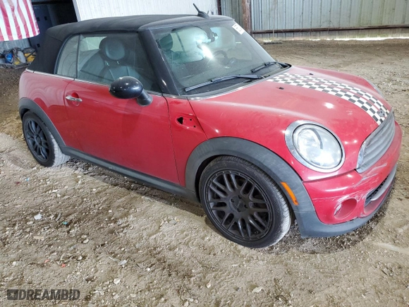 2013 MINI Cooper Convertible with VIN WMWZN3C59DT135481, listed as a Copart auction lot 66724104 with 152,597 mi miles and Salvage Title. Bid and sale history available at carsss.com. Image 4.