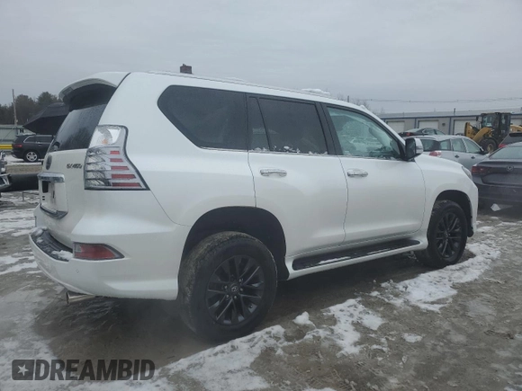 2023 Lexus GX with VIN JTJAM7BX1P5341932, listed as a Copart auction lot 46938075 with 27,315 mi miles and Salvage Title. Bid and sale history available at carsss.com. Image 3.