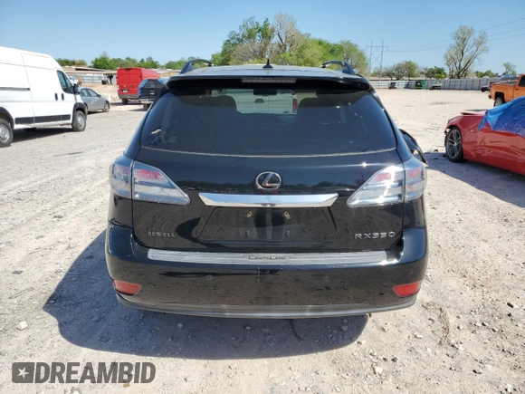 2012 Lexus RX 350 with VIN JTJZK1BA2C2412732, listed as a Copart auction lot 52936145 with 143,914 mi miles and Salvage Title. Bid and sale history available at DreamBid. Image 6.