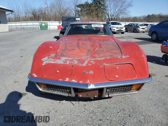 1972 Chevrolet Corvette with VIN 1Z37K2S513342, listed as a Copart auction lot 48513295 with 14,945 mi miles and Clean title. Bid and sale history available at DreamBid. Image 5.