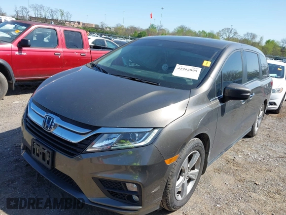 2019 Honda Odyssey EX-L with VIN 5FNRL6H78KB115260, listed as a IAAI auction lot 41962095 with 146,658 mi miles and . Bid and sale history available at DreamBid. Image 17.