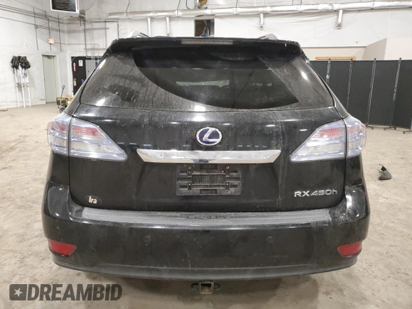2012 Lexus RX 450h with VIN JTJBC1BA8C2427086, listed as a Copart auction lot 48743895 with 160,644 mi miles and Salvage title. Bid and sale history available at DreamBid. Image 6.