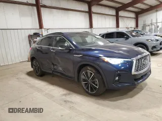2024 Infiniti QX55 Essential with VIN 3PCAJ5KR9RF108982, listed as a Copart auction lot 47982205 with 8,285 mi miles and Salvage Title. Bid and sale history available at DreamBid. Image 4.