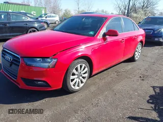 2013 Audi A4 Premium with VIN WAUAFAFL4DN042543, listed as a IAAI auction lot 41992272 with 111,196 mi miles. Bid and sale history available at carsss.com. Image 2.