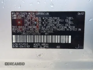 2007 Toyota RAV4 Sport with VIN JTMBD32V776051784, listed as a Copart auction lot 75918854 with 168,857 mi miles and Non Repairable. Bid and sale history available at carsss.com. Image 10.