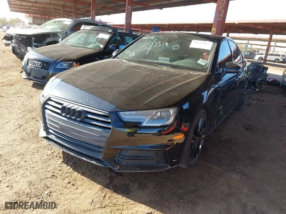 2018 Audi A4 Premium with VIN WAUKMAF46JA083794, listed as a IAAI auction lot 41642033 with 101,283 mi miles. Bid and sale history available at carsss.com. Image 2.