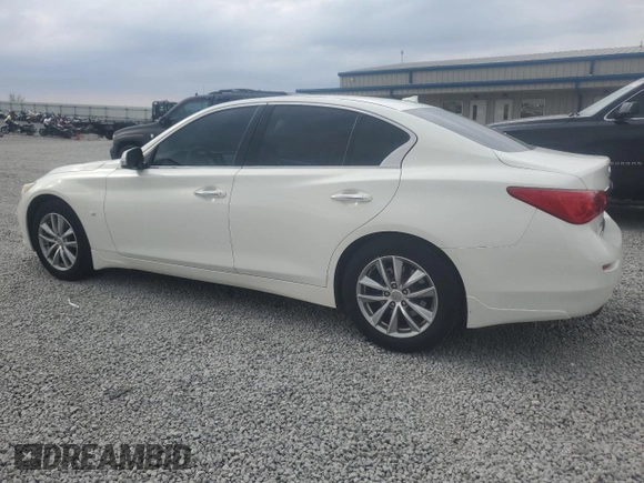 2014 Infiniti Q50 Sport with VIN JN1BV7AR7EM689554, listed as a Copart auction lot 52575755 with 115,553 mi miles and Salvage Title. Bid and sale history available at carsss.com. Image 2.