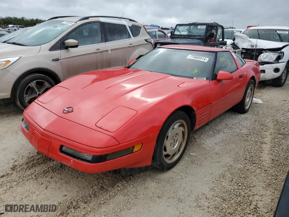 1993 Chevrolet Corvette with VIN 1G1YY23P8P5101003, listed as a Copart auction lot 77685914 with 0 mi miles and Non Repairable. Bid and sale history available at carsss.com. Image 1.