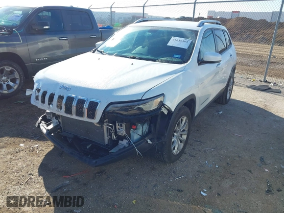 2020 Jeep Cherokee Latitude with VIN 1C4PJLCB2LD629458, listed as a IAAI auction lot 41616505 with 55,651 mi miles. Bid and sale history available at carsss.com. Image 17.