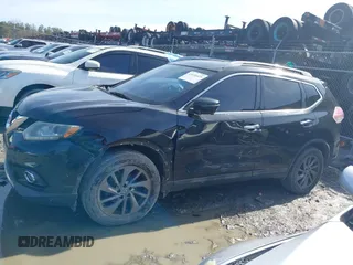 2016 Nissan Rogue SV with VIN 5N1AT2MT7GC738989, listed as a IAAI auction lot 41434425 with 166,021 mi miles. Bid and sale history available at carsss.com. Image 14.
