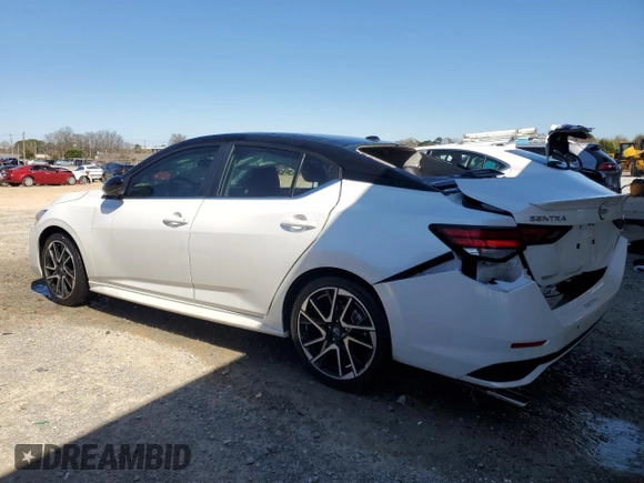2024 Nissan Sentra SR with VIN 3N1AB8DV7RY309540, listed as a Copart auction lot 49510215 with 12,670 mi miles and Salvage Title. Bid and sale history available at carsss.com. Image 2.