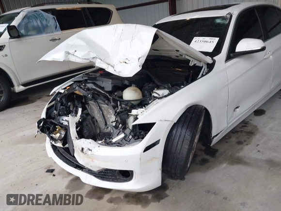 2015 BMW 3 Series 328i xDrive with VIN WBA3B3G55FNR86497, listed as a IAAI auction lot 42350645 with 56,688 mi miles and . Bid and sale history available at DreamBid. Image 6.