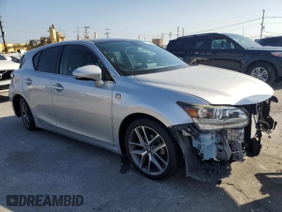 2015 Lexus CT 200h with VIN JTHKD5BH4F2244694, listed as a Copart auction lot 54236155 with 164,562 mi miles and Salvage title. Bid and sale history available at DreamBid. Image 4.