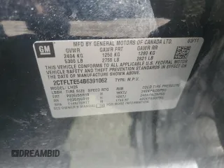 2011 GMC Terrain SLE-2 z VIN 2CTFLTE54B6391062, wystawiony jako Copart lot #57115605 z przebiegiem 150 950 mil mil oraz Czysty tytuł • Clean title. Historia ofert i sprzedaży dostępna na DreamBid. Obrazek 13.