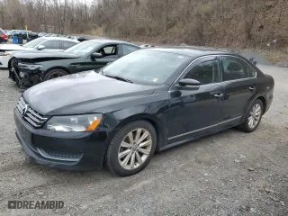 2013 Volkswagen Passat SEL Premium with VIN 1VWCP7A31DC076998, listed as a Copart auction lot 53275145 with 175,375 mi miles and Clean Title. Bid and sale history available at carsss.com. Image 1.