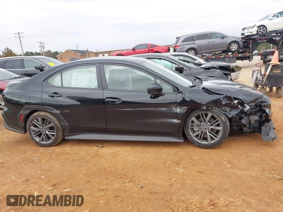 2024 Subaru WRX with VIN JF1VBAB69R9810460, listed as a IAAI auction lot 41758086 with 2,838 mi miles. Bid and sale history available at carsss.com. Image 6.