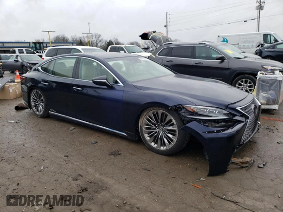 2018 Lexus LS z VIN JTHCY1FF1J5001281, wystawiony jako Copart lot #45752233 z przebiegiem 54 158 mil mil oraz . Historia ofert i sprzedaży dostępna na DreamBid. Obrazek 4.