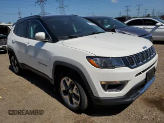 2018 Jeep Compass Limited with VIN 3C4NJDCB8JT457960, listed as a Copart auction lot 61645855 with 43,345 mi miles and Salvage title. Bid and sale history available at DreamBid. Image 4.
