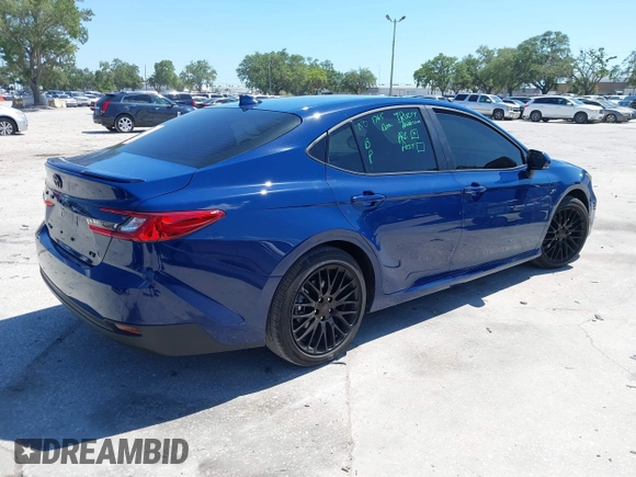 2025 Toyota Camry LE with VIN 4T1DAACK3SU104152, listed as a IAAI auction lot 42039337 with 1,423 mi miles and . Bid and sale history available at DreamBid. Image 4.