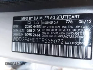 2012 Mercedes-Benz C 250 Sport with VIN WDDGF4HB3CR235072, listed as a IAAI auction lot 42442185 with Not provided miles and . Bid and sale history available at DreamBid. Image 9.