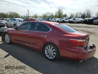 2010 Lexus LS 460 with VIN JTHCL5EF2A5008358, listed as a Copart auction lot 52795035 with 103,223 mi miles and Salvage title. Bid and sale history available at DreamBid. Image 2.
