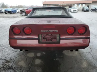 1987 Chevrolet Corvette with VIN 1G1YY3181H5107549, listed as a Copart auction lot 80636944 with 92,561 mi miles and Salvage Title. Bid and sale history available at carsss.com. Image 6.